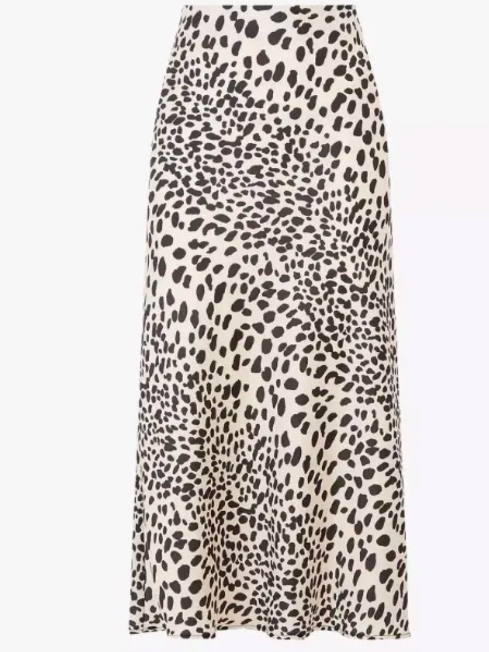 Oasis Cheetah Animal Print Satin Skirt Size UK 8